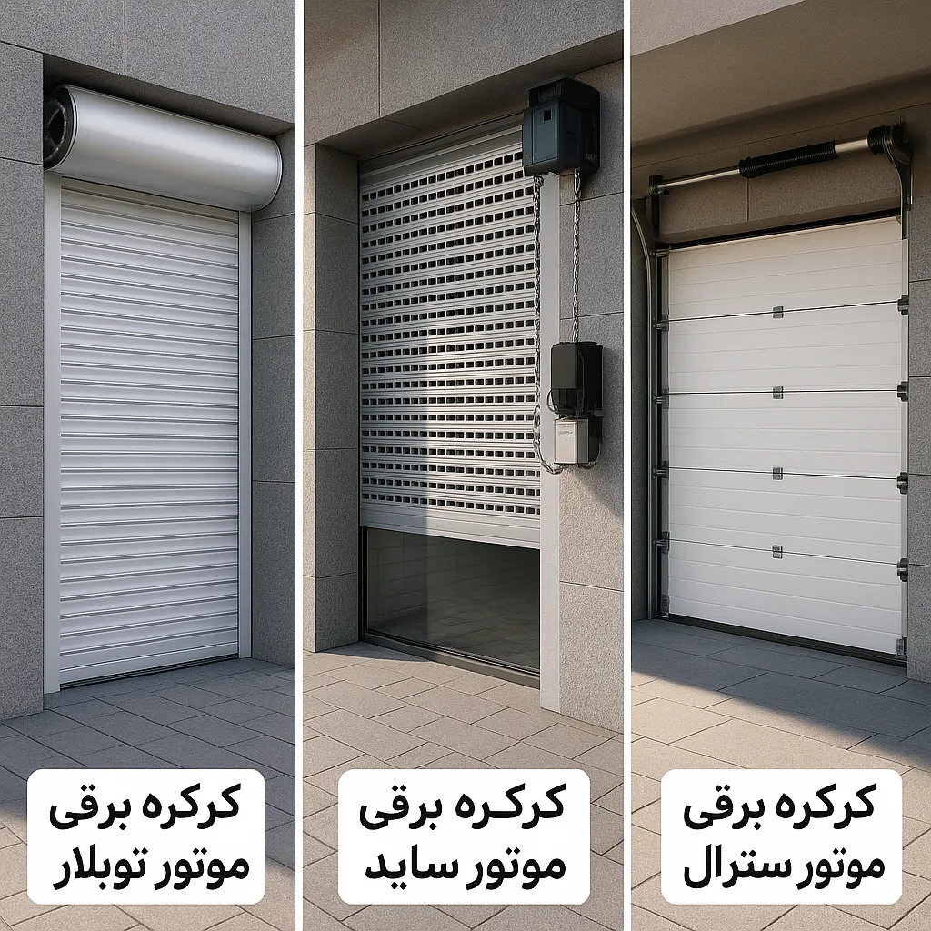 خرید کرکره برقی - انواع موتور کرکره برقی
